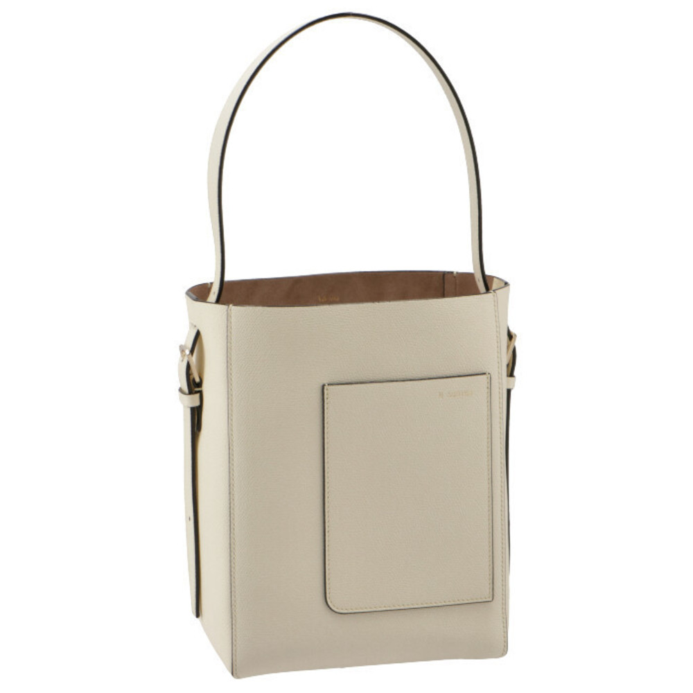 Valextra Small Bucket Bag Pergamena White